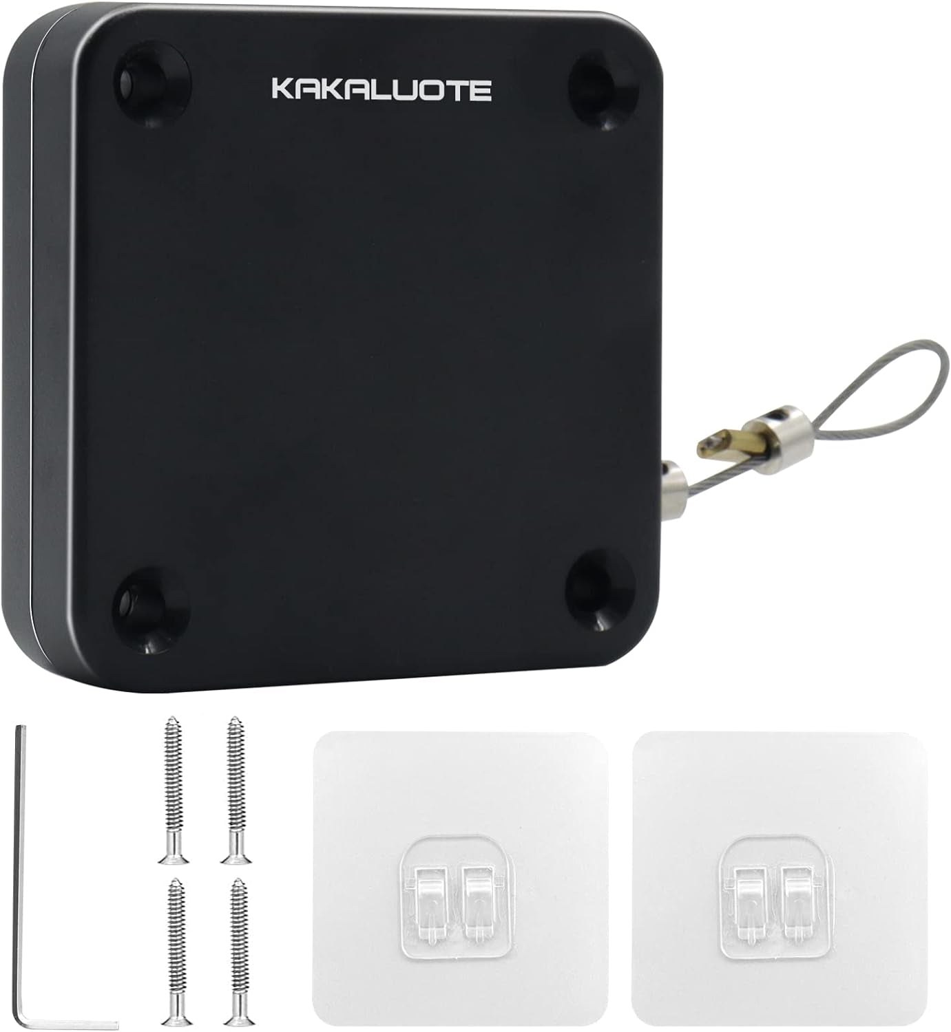 KAKALUOTE Punch-Free Automatic Sensor Door Closer, Multifunctional Auto Door Closer with Drawstring, Residential Commercial Use (1 Pack)