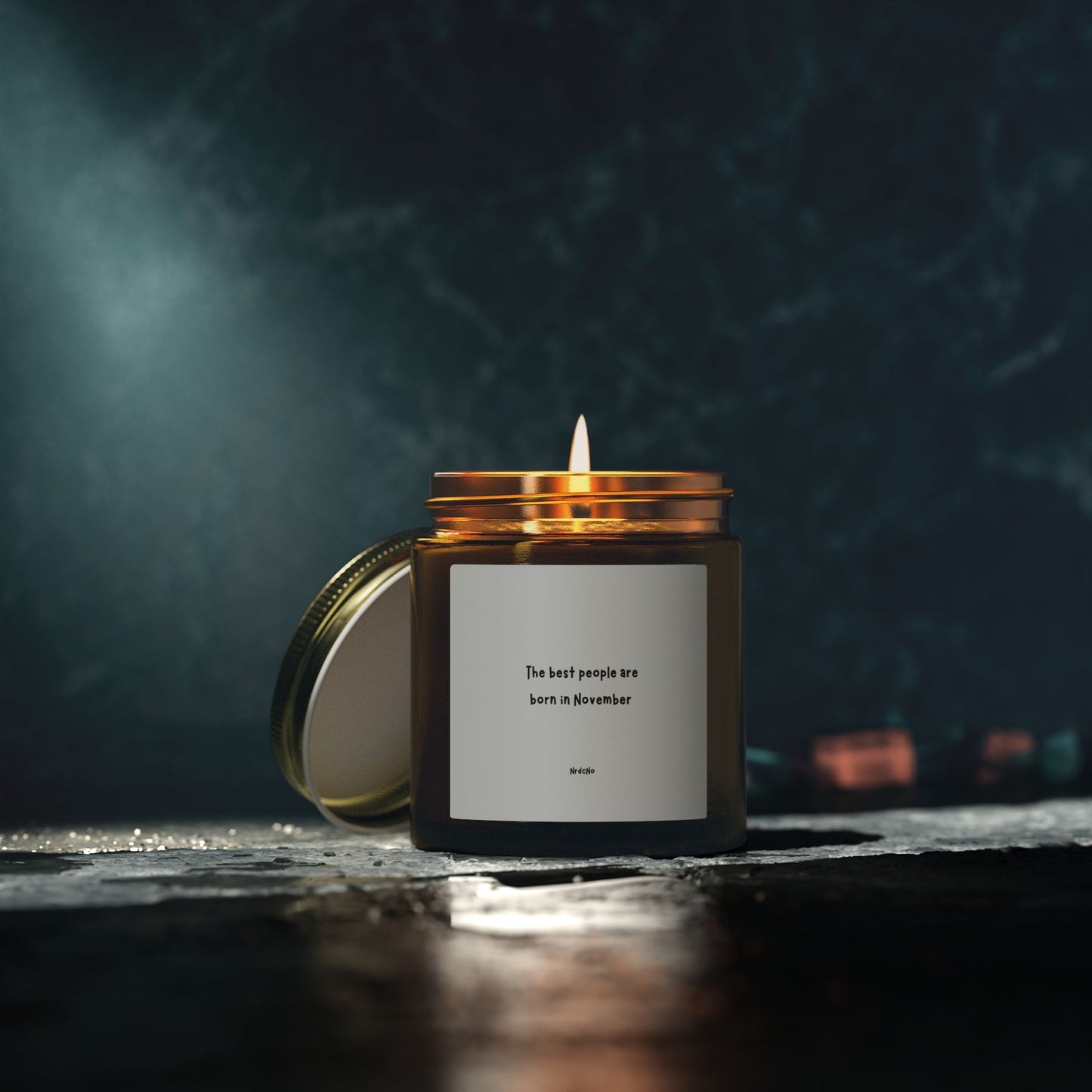 November Birthday Scented Candle, Cozy Home Decor, Gift for Her, Unique Birthday Gift, Relaxation Aromatherapy