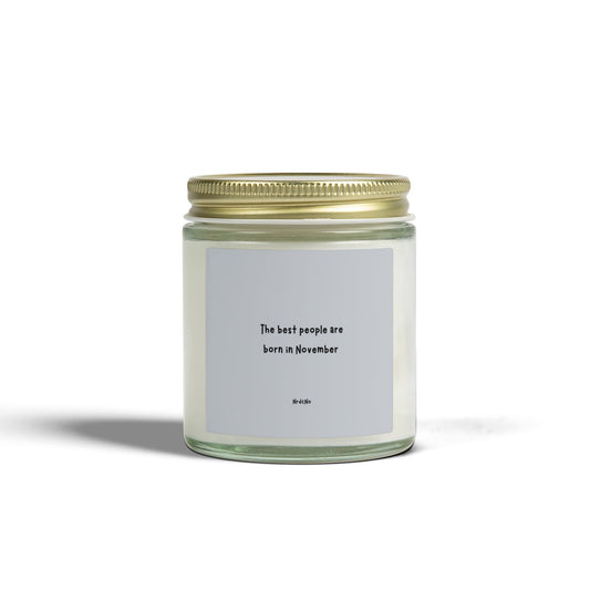 November Birthday Scented Candle, Cozy Home Decor, Gift for Her, Unique Birthday Gift, Relaxation Aromatherapy