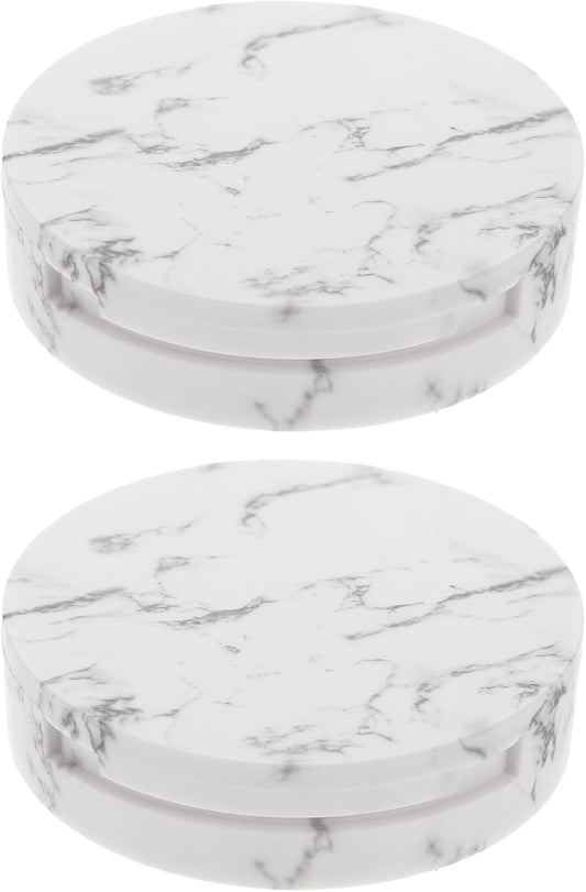 Makeup Powder Container Pressed Powder Box 2Pcs Compact Cosmetic Powder Containers Makeup Empty Loose Powder Boxes (Assorted Color) Makeup Powder Puff